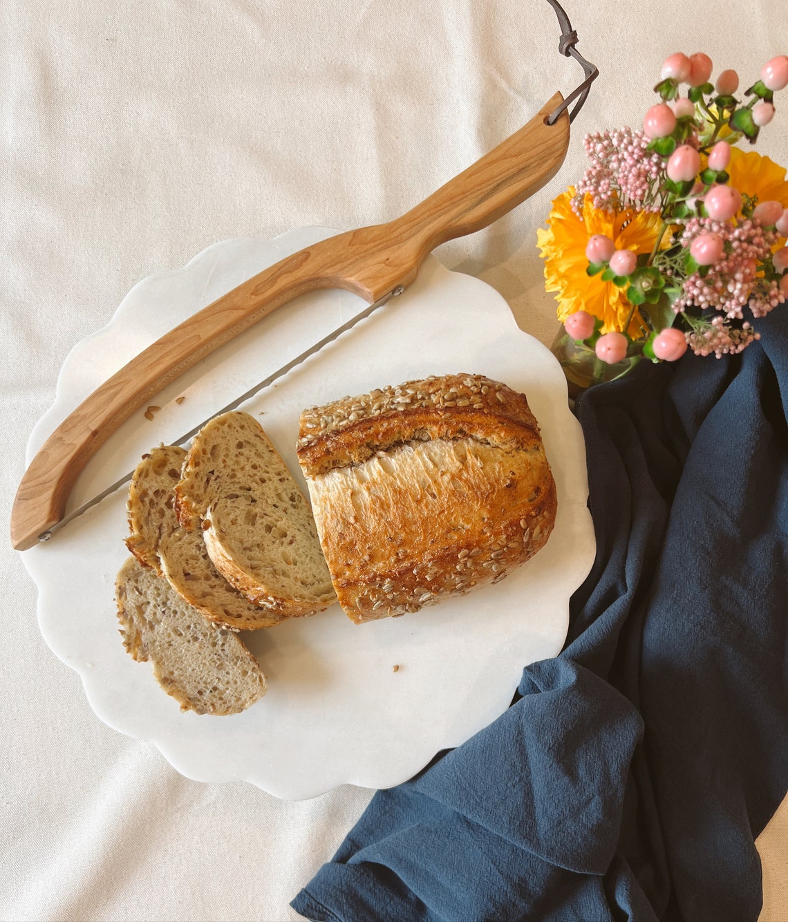Fiddle Bow Bread Knife, Bread Saw, Bow Knife, Bread Knife, Custom Bread ...