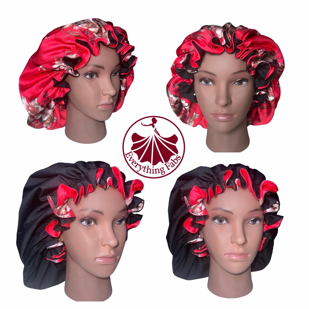 Bonnet Types Double Layered Hair Bonnet - Etsy