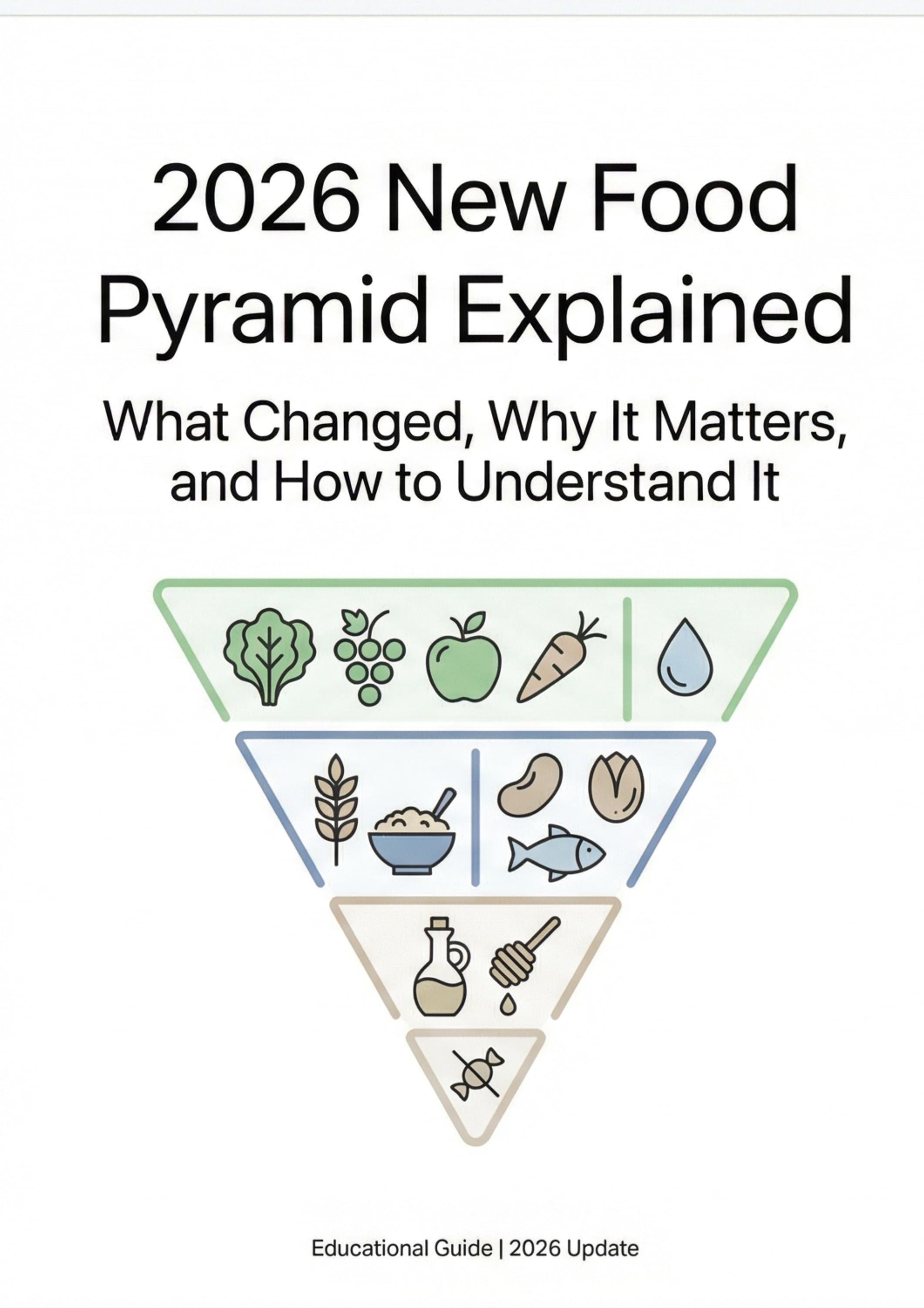 2026 New Food Pyramid Guide – Clear Explanation (PDF Download) - Etsy