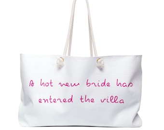Bolsa de playa personalizada con el mensaje &quot;Island Love&quot; para despedida de soltera / Regalo de fin de semana para novias / damas de honor / recuerdo de despedida de soltera