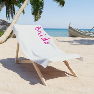 Island Bachelorette Braut Strandtuch | Bombshell Braut | 30 x 60 Zoll Handtuch Bild 2