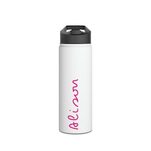 Island Love Name Water Bottle | Custom/Personalized Stainless Steel Water Bottle