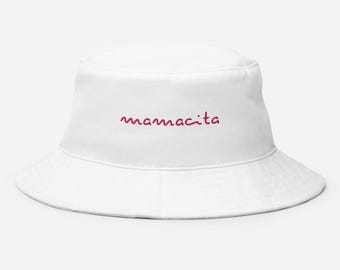 Mamacita embroidered bucket hat