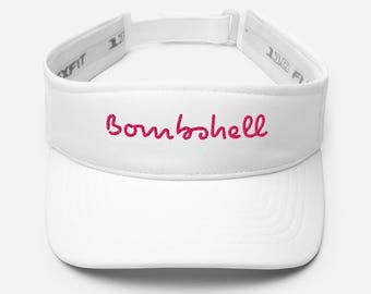 Bombshell Embroidered Visor | Island Love Bachelorette