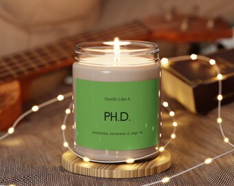 PhD Soy Candle | Graduation Gift | Doctorate Gift