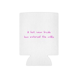 Island Love Bachelorette Bride Can Cooler/Koozie- Slim or Regular Size