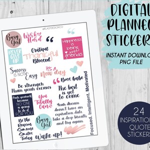 Digital Planner Stickers | Quotes Digital stickers