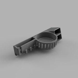 May include: Grey plastic wall-mounted organiser with a cup holder and slots for tools or other items.