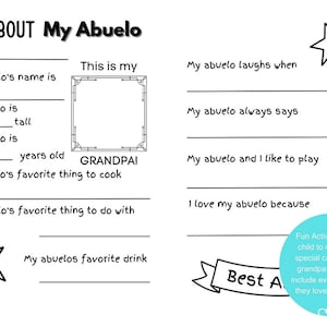 Vaderdag digitale download | Afdrukbare kaart | Abuelo