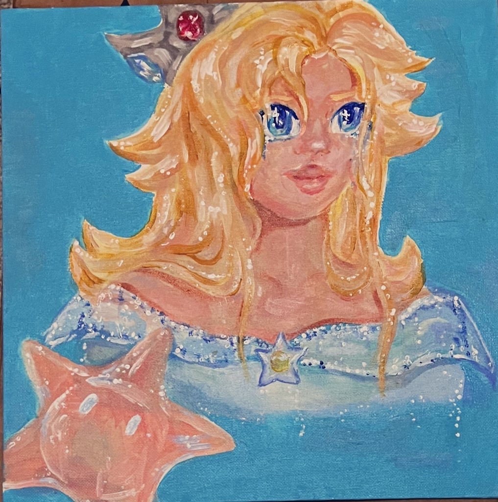 Mario Galaxy Rosalina Diamond Painting 