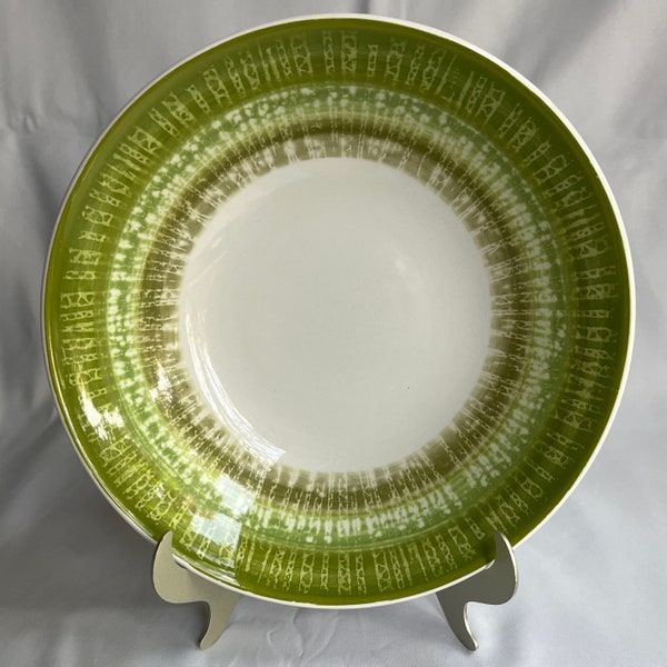 Vtg Claridge Aurora Green Bowl Ironstone Vegetable Serving Dish 9” Japan Tie Dye