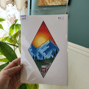 Blank Card Mountain Road