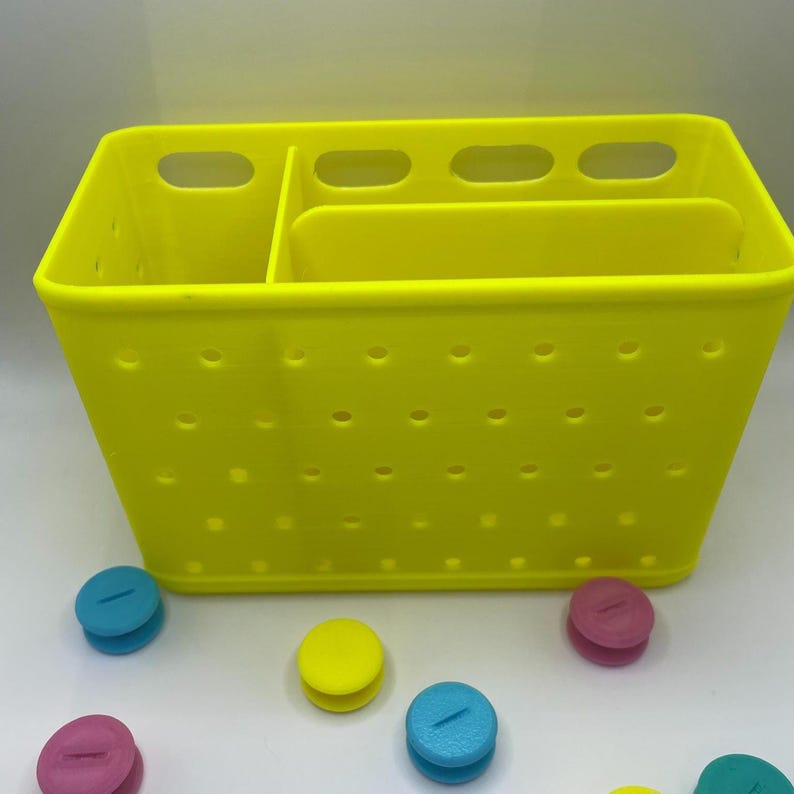 Bogglet Tote Bag Organizer | Bright Colorful Summer Vibe | Beach Pool | Fits Most EVA Bags | Yellow Organizer