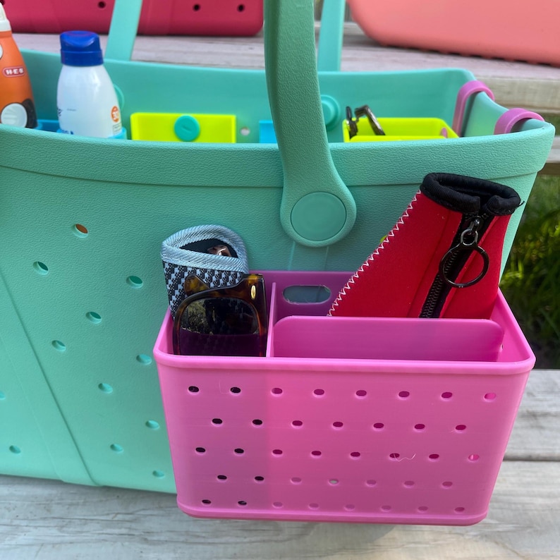 Bogglet Tote Bag Organizer | Bright Colorful Summer Vibe | Beach Pool | Fits Most EVA Bags | image 10