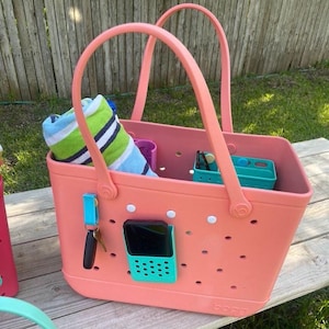 Bogglet Tote Bag Organizer | Bright Colorful Summer Vibe | Beach Pool | Fits Most EVA Bags | image 5