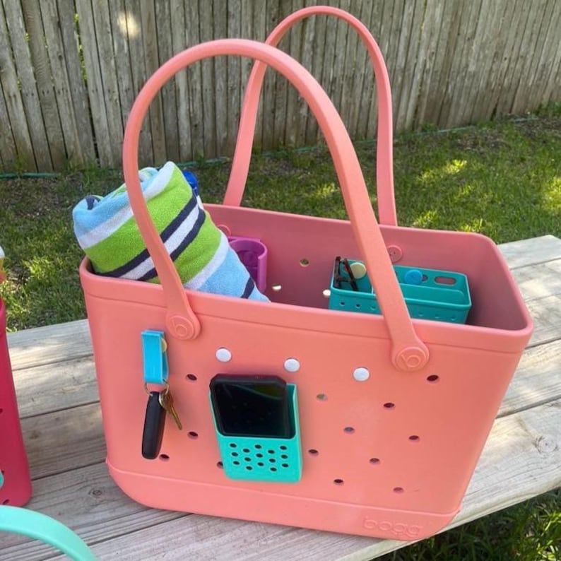 Bogglet Tote Bag Organizer | Bright Colorful Summer Vibe | Beach Pool | Fits Most EVA Bags | image 5