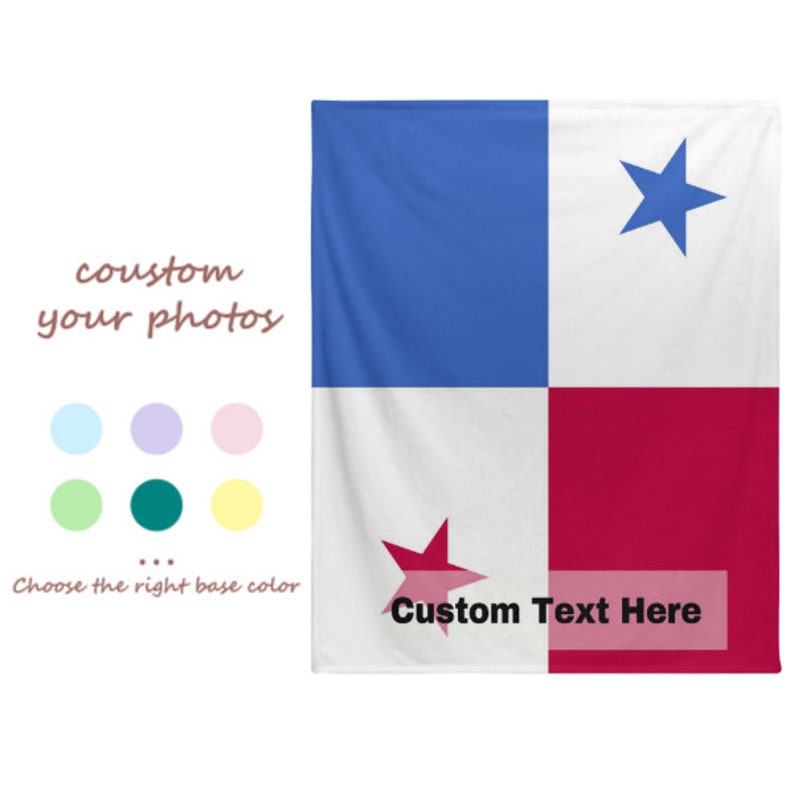 Panama Blanket Panama Flag Throw Blanket Panama Flannel Blanket Panama