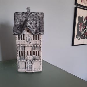 Ceramic Cottage Tea Light Holder Tiny House