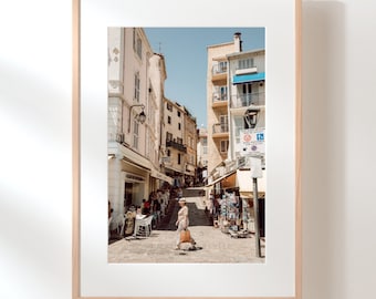 Art Print for Beach House, Corsica Street Photography, Mediterranean Wall Decor, French Island Art Decor, Physical Print