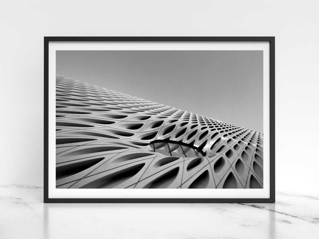 Geometric Wall Art, Black and White Wall Art Print, Monochrome Print