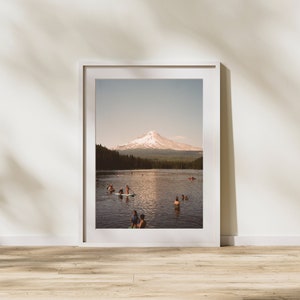 Art Print of Mountain - Mt. Hood, Oregon Photography Print - PNW Landscape Wall Decor - Photography Print for Living Room with Earth Tones