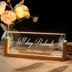 Personalized Desk Name Plate, Office Desk Accessories CoWorker Gift, Nameplate, Name Sign for Desk, Office Decor, Gifts for Boss Coworkers