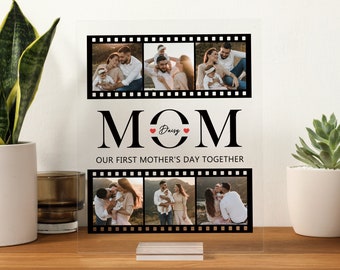 Personalized Mother's Day Gift Photo Plaque | Custom Picture Frame For Mum from Daughter and Son | Best Mom Ever Gifts