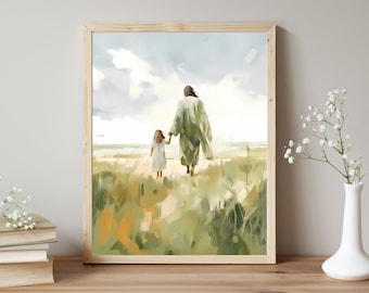 Walking with Jesus | Premium Digital Download | Faith-Inspired Art