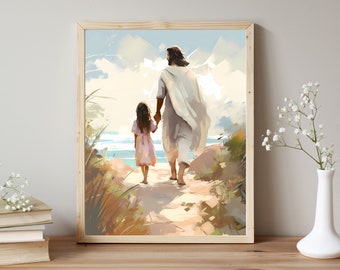 Walking with Christ | Premium Digital Download | Faith-Inspired Art
