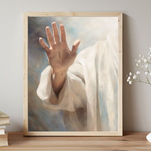 Auf seinen Händen eingraviert | Premium-Digital-Download | Vom Glauben inspirierte Kunst