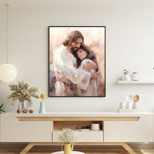 Divine Embrace of Grace Faith Wall Art