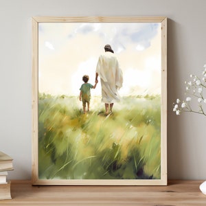 Walking with Christ | Premium Digital Download | Faith-Inspired Art