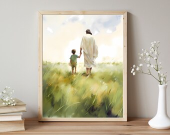 Walking with Christ | Premium Digital Download | Faith-Inspired Art
