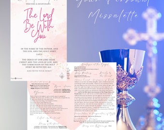 Catholic Mass Missalette: Full Color Prayers & Responses