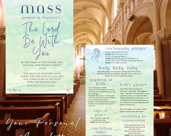Catholic Mass Missalette: Full Color Prayers - Irish Green