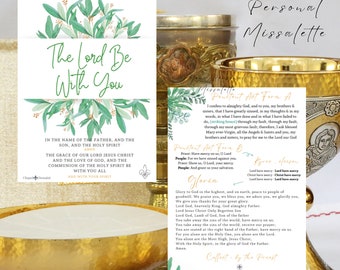 Catholic Mass Missalette: Full Color Prayers on Matte Cardstock