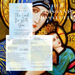Missalette de messe catholique, belle couleur, papier cartonné finition mate pour la messe et les prières - Blue Planet