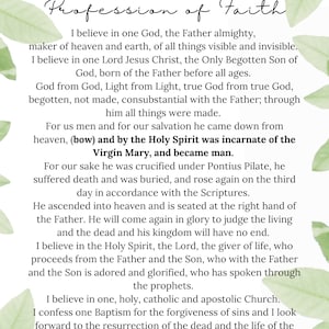 Nicene Creed Catholic Profession of Faith Catholic Prayers Ocean