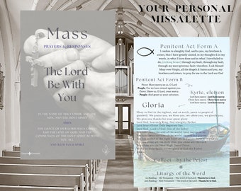 Catholic Mass Missalette: Full Color Prayers & Responses