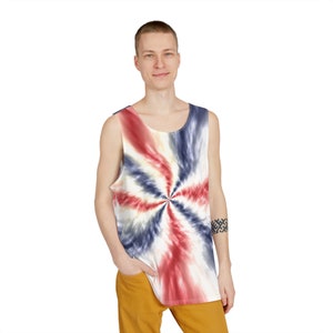 Patriotic tie-dyed-Men&#39;s Tank
