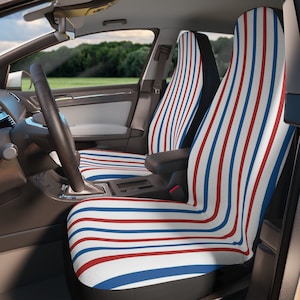 Patriotic stripes no stars-Car Seat Covers