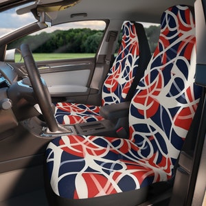 Patriotic Abstract-Car Seat Covers