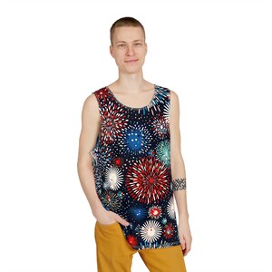 Patriotic Fireworks-Men&#39;s Tank