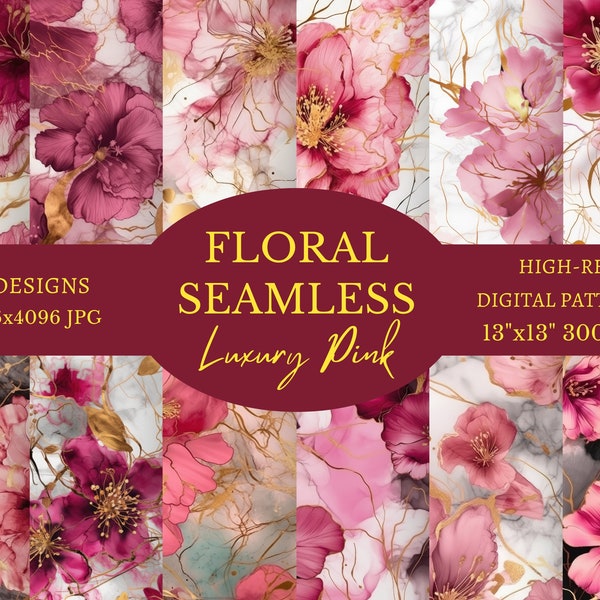 Floral seamless, floral pattern, floral background, seamless, pattern, seamless pattern, digital paper, pink seamless, luxury seamless, art