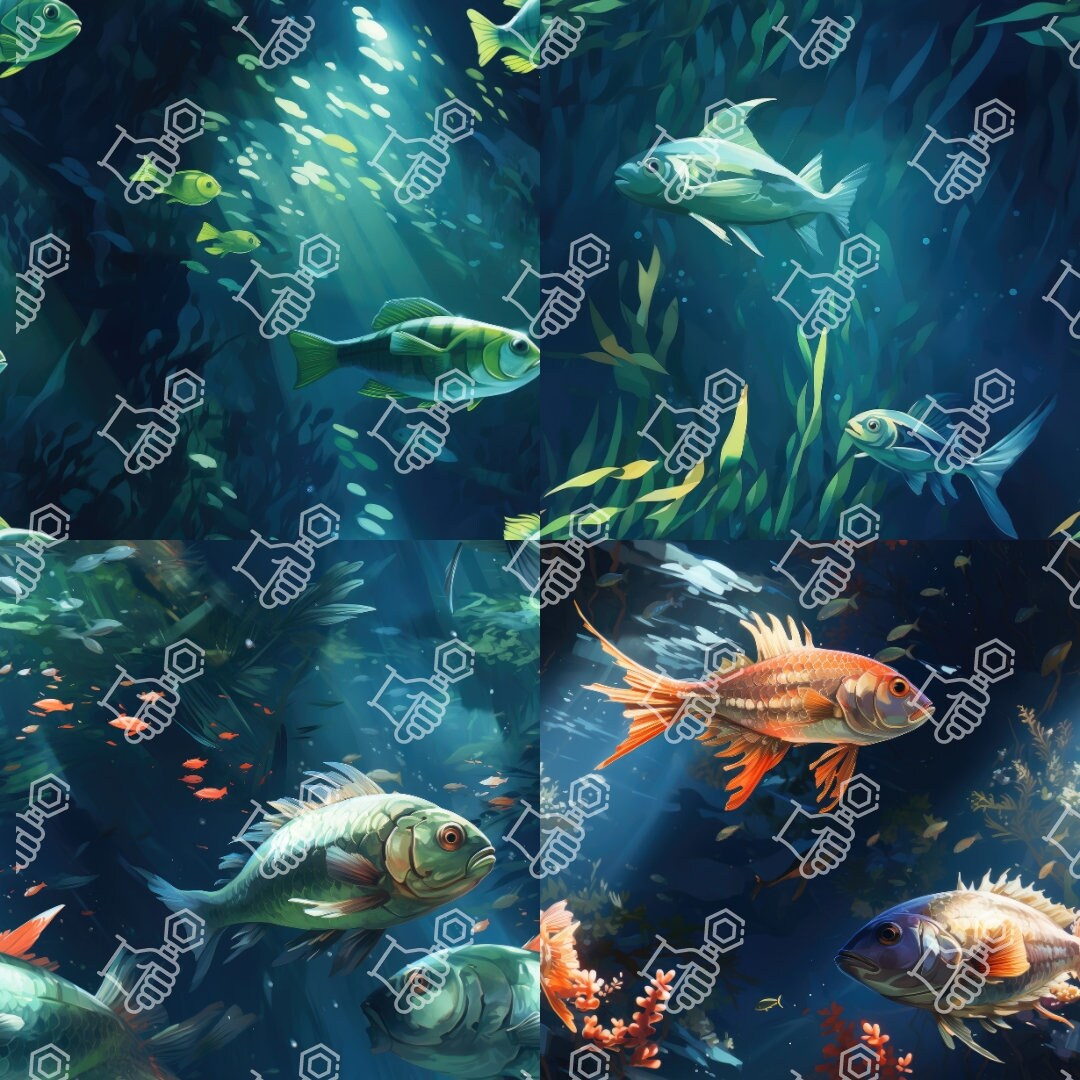 Fish Seamless, Fish Pattern, Fish Background, Seamless, Pattern ...