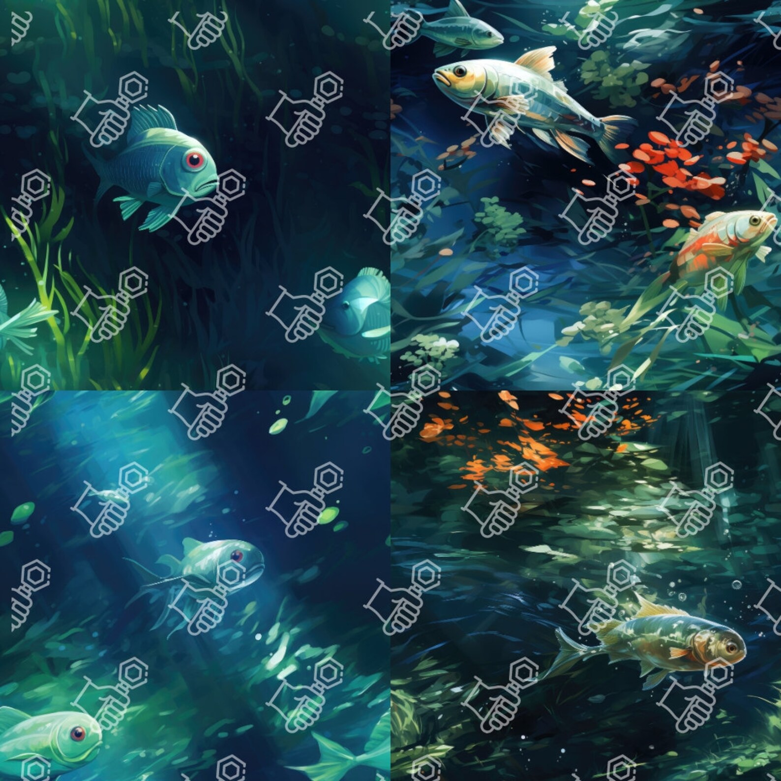 Fish Seamless, Fish Pattern, Fish Background, Seamless, Pattern ...