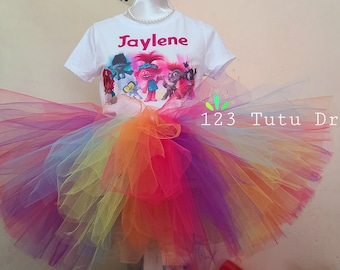 World Tour Trolls Tutu Birthday Girl Tutu Outfit