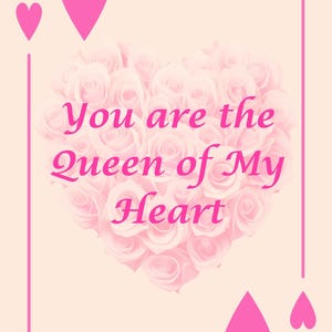 Queen of My Heart Valentine’s Day Card