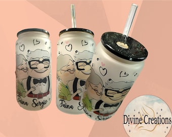 Carl und Ellie Custom 20 oz Tumbler, Valentinstag Becher