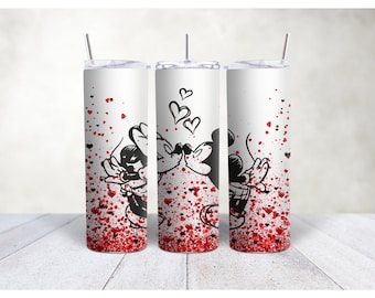 Valentines, Disney Mickey and Minnie tumblers